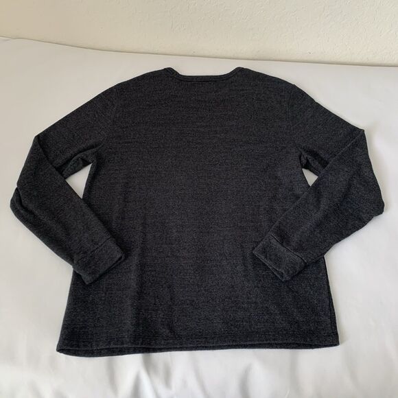 Old Navy Sweater Men XL Dark Gray Heather Long Sleeve Crewneck Normcore Basic - Picture 2 of 7